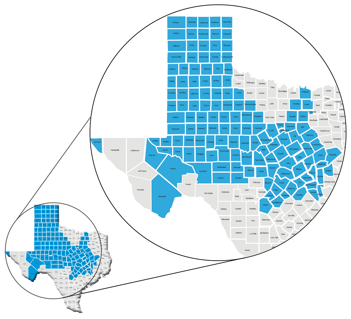 Service Area Map 